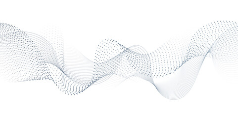 Smooth wave abstract vector background layout design.background image with dynamic curves.Abstract blue futuristic blend waves lines technology background and sound wave lines on white background.	