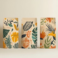 Tropical Leaf Packaging Mockup