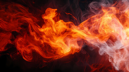 Fototapeta premium fire flames background