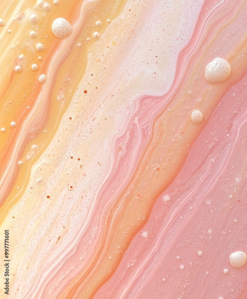 Aufkleber Dynamic Melting Pattern in Vibrant Festive Colors with Abstract Textures