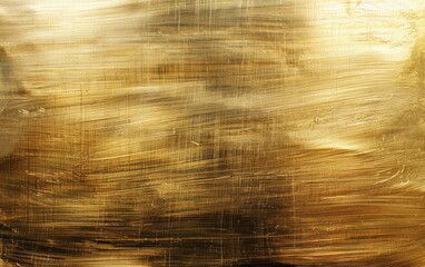 Fototapeta premium Abstract brushed gold texture with soft light reflections. Luxury and elegance concept.