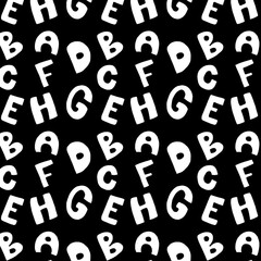 Seamless alphabet pattern
