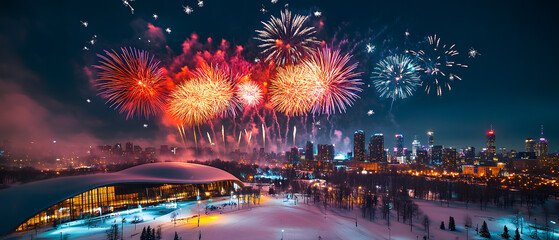 Christmas and New Year-themed graphic backgrounds for cards