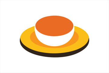 Cup plate   vector art and illustration