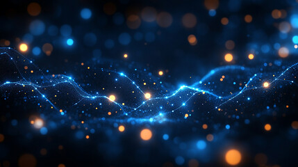 futuristic digital landscape showcasing global connectivity. Streams of binary code and interconnected lines symbolize the flow of information, data exchange, and modern communication across the world