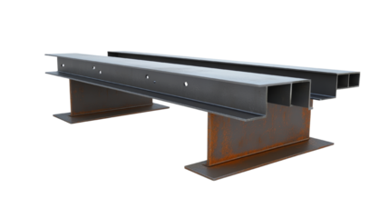 Steel Beam Connection with Reinforced Plates   Industrial Design Element