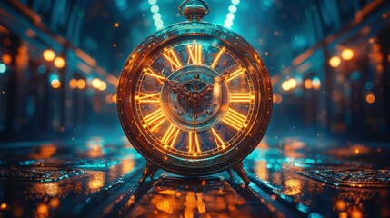 Year in Motion: Time-Lapse of Clock