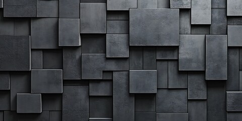 Abstract textured wall with geometric shapes and tones.