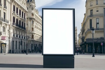 Blank city billboard mockup for advertising