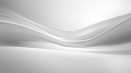 Obraz premium Beautiful Minimalist White Gradient Wallpaper. A smooth transition from pure white to light gray wallpaper.