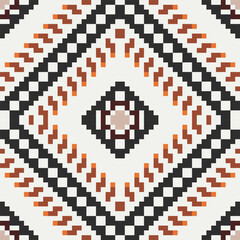 Sarong Ikat Pattern Meaningfolk Embroidery, Aztec Geometric Ornament Print. Design for Carpet, Wallpaper, Clothing, Wrapping, Fabric