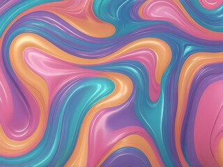 abstract pastel Holographic wavy twisted shape trendy design element for Christmas background