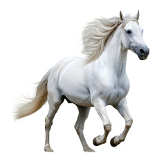 white horse. png isolated background. transparent background