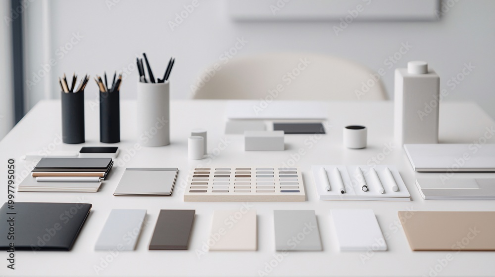 Poster ai software generating color palettes and mood boards for a branding project, ai in branding, design