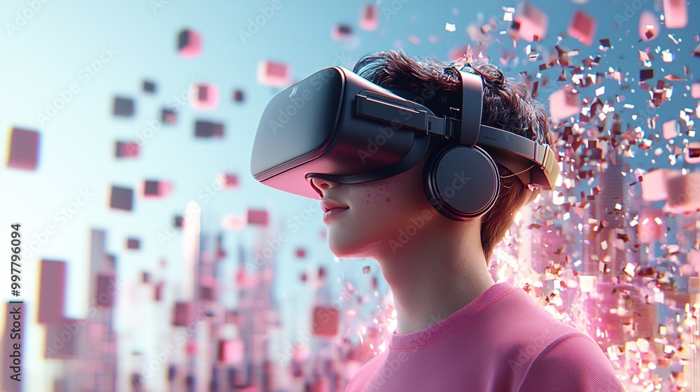 Poster an ai tool transforming 2d artwork into immersive 3d environments for virtual reality, ai 2d to 3d d