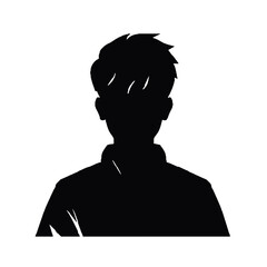 Young Karate Boy in Motion Silhouette – Vector Illustration Isolated on White