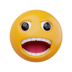 Fototapeta premium 3d render emoji illustration