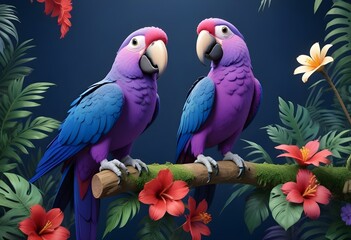 macaw in jungle