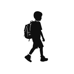 Back to School Silhouette – Ideal for Classroom-Themed Art