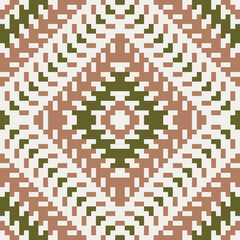 Traditional Ethnic Pattern Philippinesfolk Embroidery, Aztec Geometric Ornament Print. Design for Carpet, Wallpaper, Clothing, Wrapping, Fabric