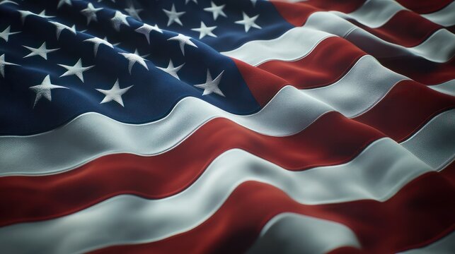 create a backdrop of the usaf flag next to the usa flag,generative ai