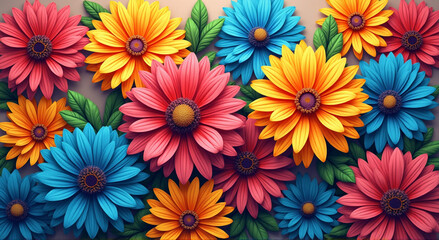 Fototapeta premium flowers background