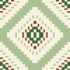 Repeating Pattern Traditional Pattern Drawingfolk Embroidery, Aztec Geometric Ornament Print. Design for Carpet, Wallpaper, Clothing, Wrapping, Fabric