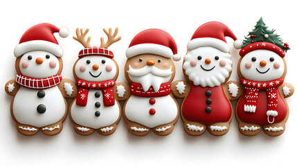 Holiday Gingerbread Family