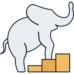 Trained Elephant Sticker