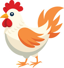 Chicken color vector illustration 2