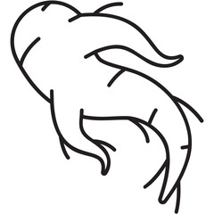 Obraz premium Ginseng Icon