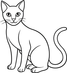 Cat silhouette vector illustration 3