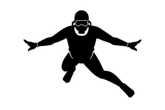 recommend clip art: Navy Seal Diver Silhouette Vector Illustration Clipart