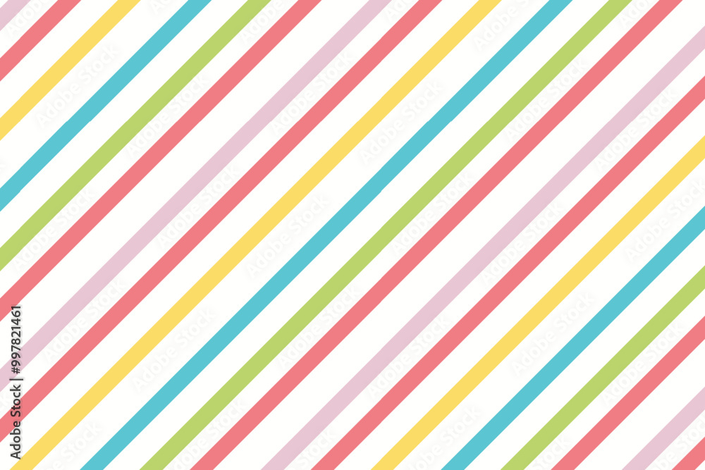 Poster seamless pattern with colorful diagonal stripes on white background. vector illustration.