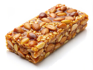 Nutty and sweet, this energy bar is packed with variety of nuts and seeds, making it perfect snack for health enthusiasts. Its crunchy texture and rich flavor provide delightful treat