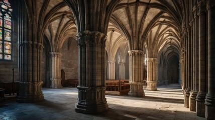 Fototapeta premium Lincoln Cathedral, Roman Catholic Gothic church and cathedral wi 