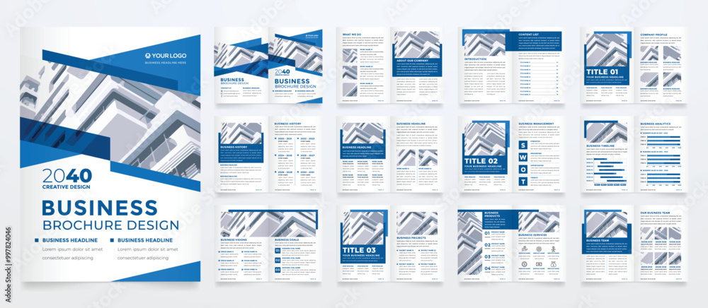 Poster annual report template with modern concept and minimalist layout use for business profile and produc