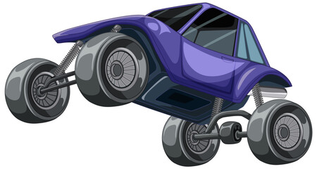 Purple Off-Road Vehicle Illustration © brgfx