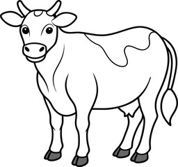  Cow vector silhouette illustration 2