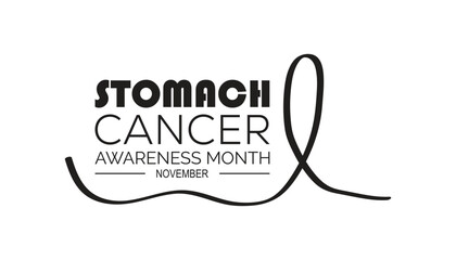 Fototapeta premium Stomach Cancer Awareness Month is observed every year on November. Medical Healthcare Awareness concept. background, placard, banner template Vector illustration design.