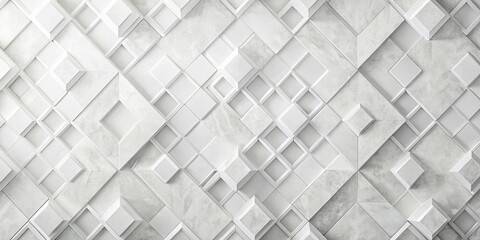 elegant white geometric background with layered plaster textures
