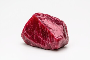 Obraz premium Vibrant red gemstone crystal