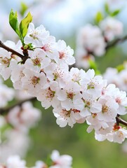 Obraz premium beautiful spring cherry blossoms