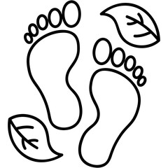 Carbon Footprint Icon