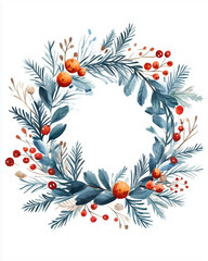 Naklejka premium クリスマスリース