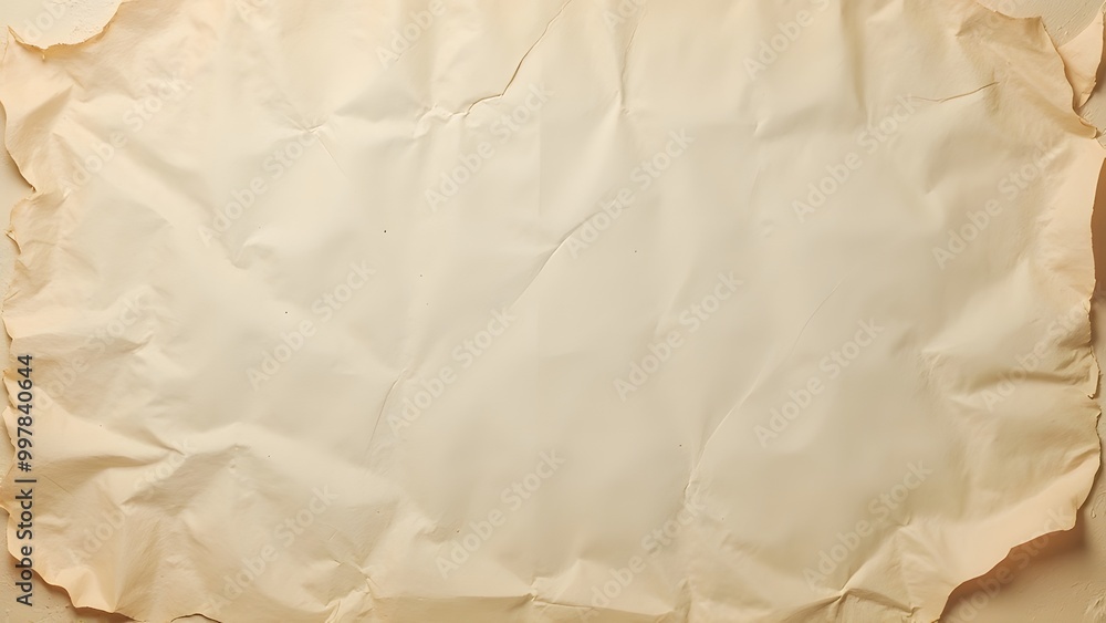 Poster crumpled paper texture background generated by ai