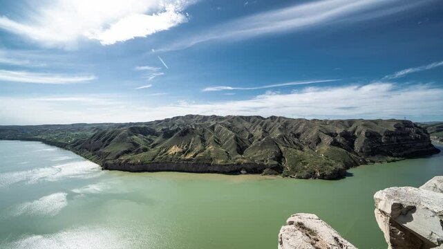 time lapse of cloud over river huanghe