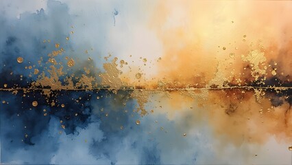 Abstract watercolor background. Digital art painting. 3D rendering generated by AI