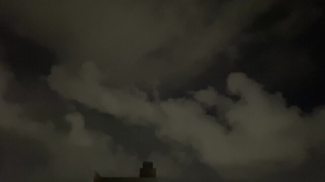 Time lapse of strom clouds in the sky