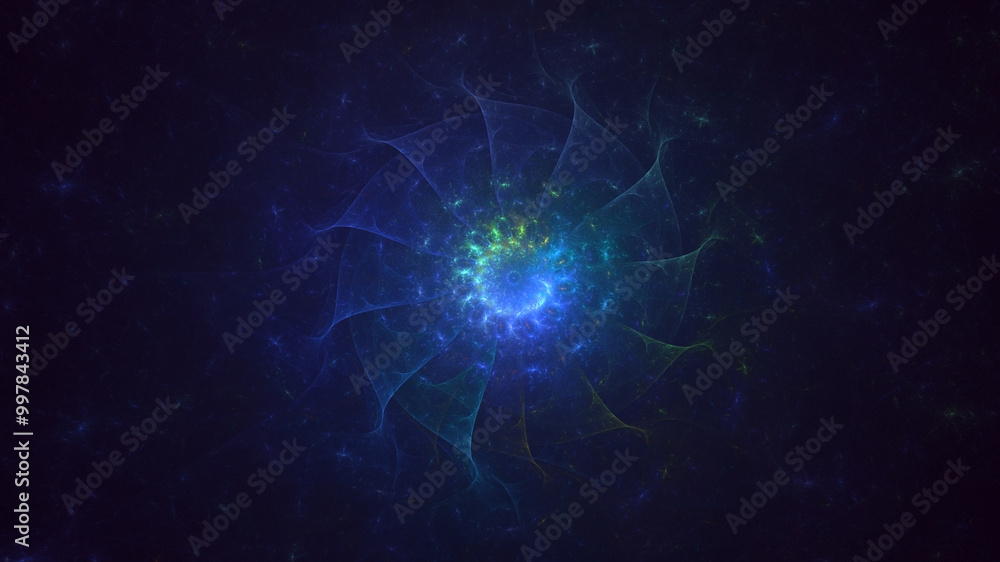Poster 3d manual rendering abstract round light background. its not ai generatd illustration.